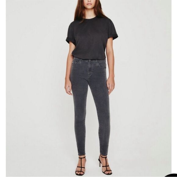 AG‎ Jeans Farrah High Waist Skinny Jeans Gray Wash Sz 32 NWT - Picture 1 of 12